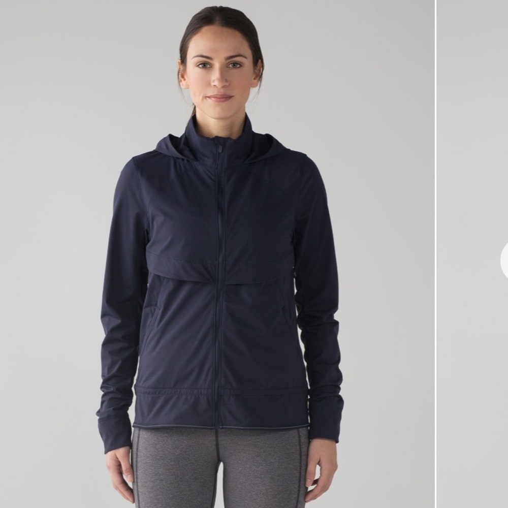 ⭐️Host Pick!⭐️ Lululemon athletica Navy Hooded Utility Jacket